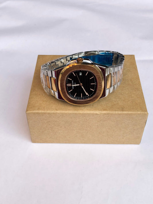 PATEK PHILIPPE NAUTILUS – SILVER GOLDEN & BLACK